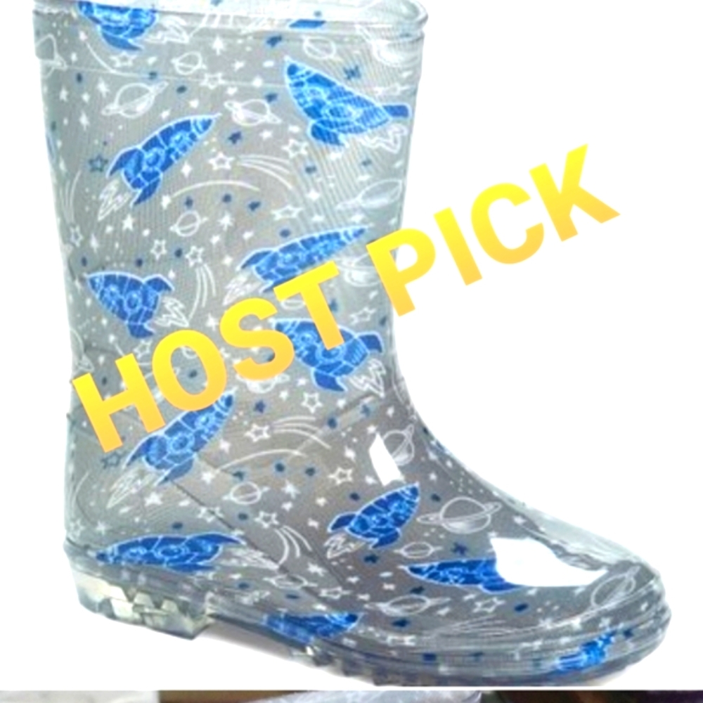 KID BOOT 👣sale😘RECO Boys Rocket Rain ⭐Boots⭐ - Picture 2 of 7